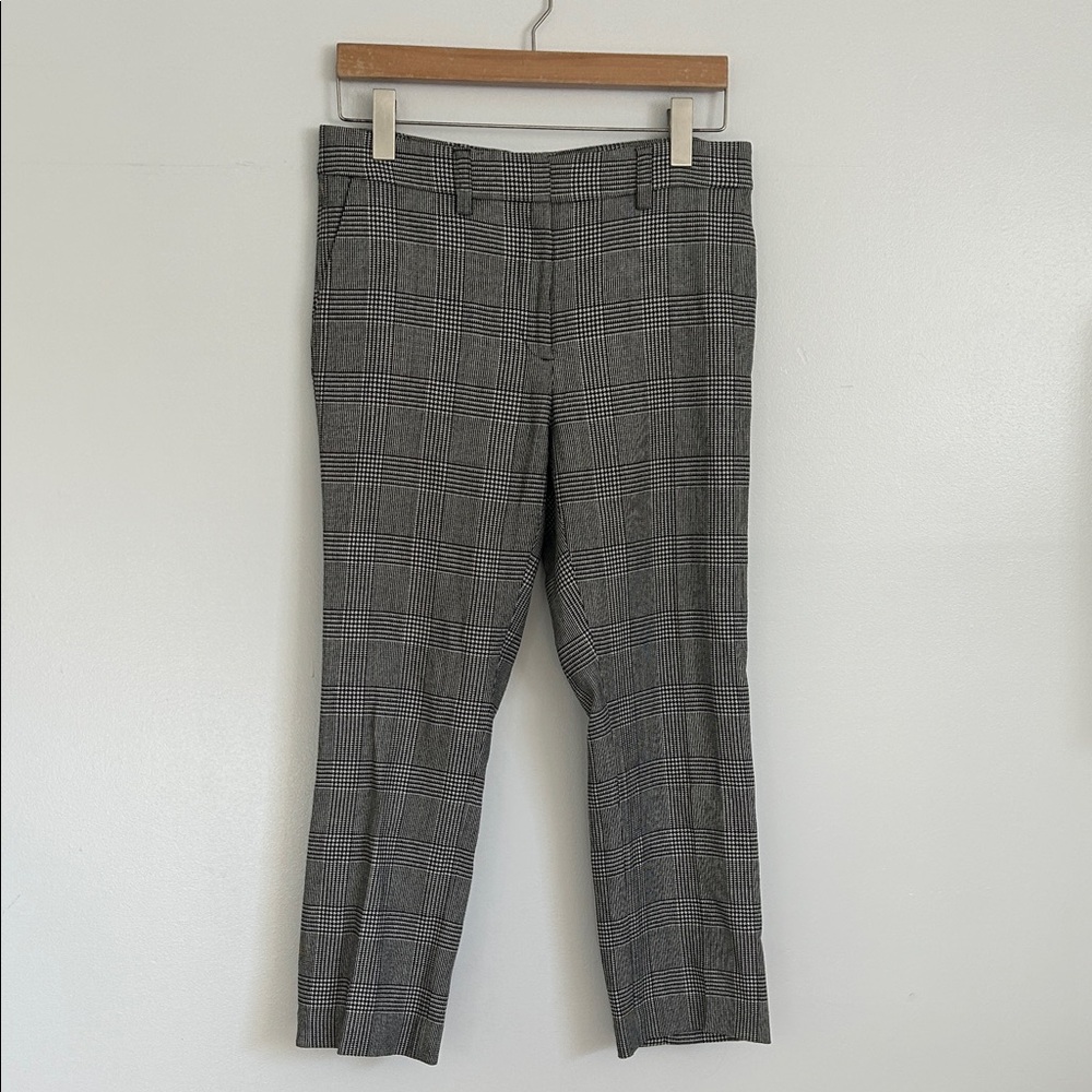 Frame Classic Black and White Checkered Pants